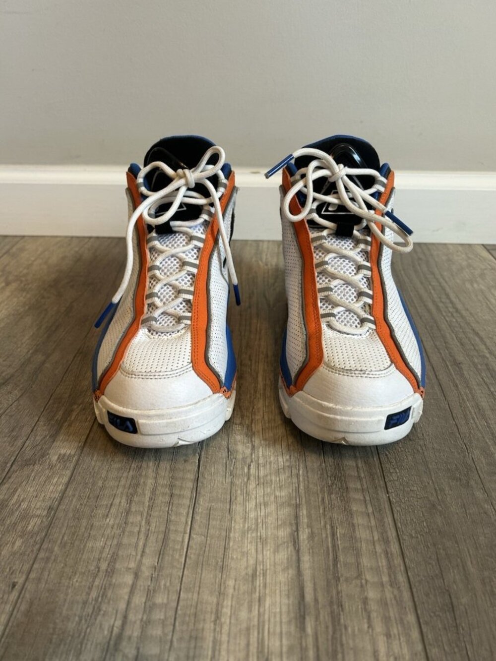 Fila Grant Hill 2 PDR Men Shoes Size 6 Orange Blue Sneakers 3BM01882-114 Bball - Picture 4 of 11
